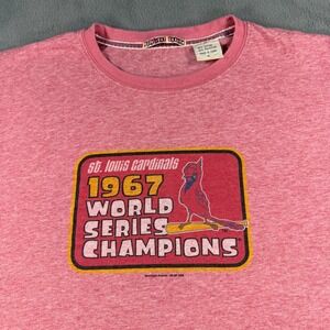Moonlight Graham St Louis Cardinals 1967 World Series T-Shirt Pink Mens Large